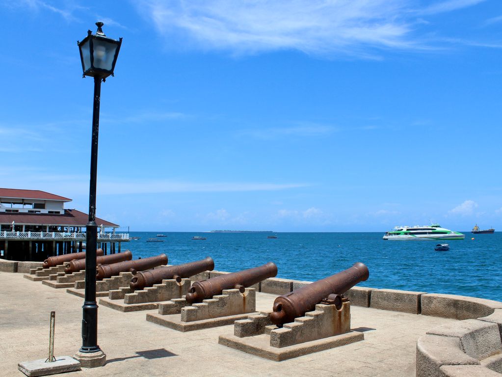 Oude kanonnen Stone Town Zanzibar